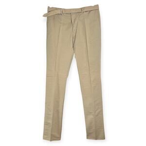 NEW Officine Generale Paul Pant SIZE 50 US 34 Unhemmed Burnt Sand Trousers NWT